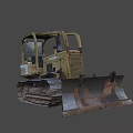 Dresser Vintage Bulldozer With Metal Tracks And Heavy Duty Front Blade