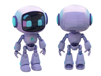 Intelligent robot science fiction robot small robot AI robot intelligent assistant AI assistant voice assistant 3d model
