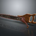Wooden Handle Chainsaw Equipment With Metal Cutting Chain And Ergonomic Design