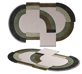 shaped carpet 3d model