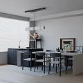 Modern table combination 3d model