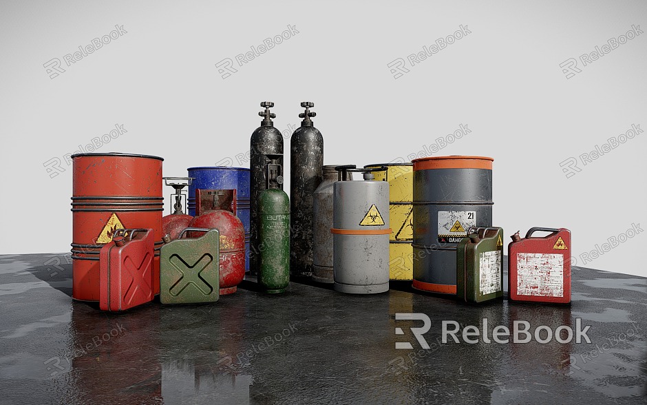 Industrial LOFT Oil Barrel Gas Tank High Pressure Gas Cylinder Chemical Storage Tank model