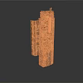 Detailed 3D Anatomical Model of Organ and Hair Structure with Follicles