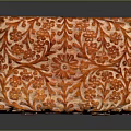 Orange Carved Pattern Storage Box For Clothing Accessories And Garment Organization 3d model