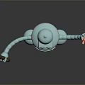 Robot Assistant Small Robot Butler Robot Butler Figure Game Figure 3d model