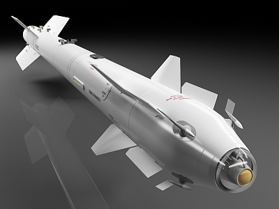 r73 missile air-to-air missile infrared guided missile bomb weapon 3d model