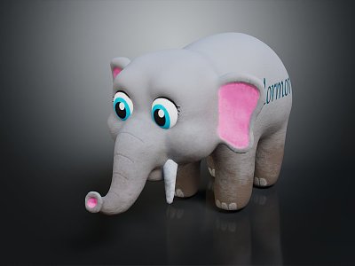 Modern Elephant Cartoon Elephant Animation Elephant 3d model