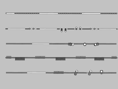 Modern spotlight downlight track light 3d model Modern spotlight downlight track light 3d model