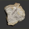 Natural G657HT Stone Rough Block With Engraved Markings On Surface