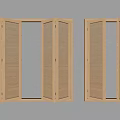 Modern Shutters Folding Window Shutters 3d model