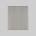 Elegant Beige Linen Curtain With Soft Pleated Design For Home Interior