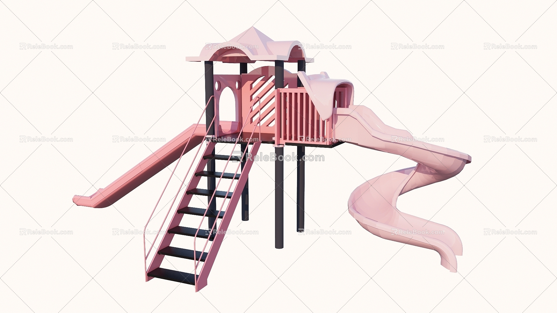 Modern slide children's equipment model