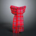Red Plaid Single Sofa with Stylish Design and Comfortable Seat for Living Room