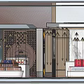 Liquor Store Storefront Design With Traditional Chinese Elements Illuminated Signage And Window Displays