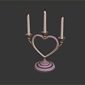 Modern Candlestick Candle Copper Candlestick Classical Candlestick 3d model