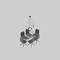 Modern Dining Table And Chair Set Featuring Glass Top Black Metal Legs And Upholstered Four Chairs