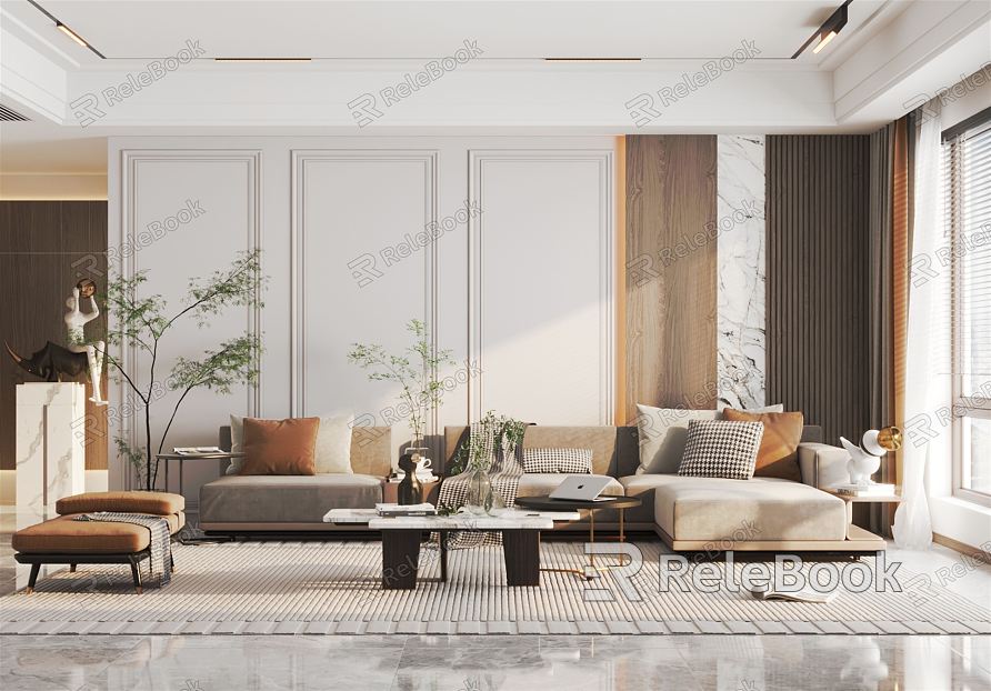 Light Luxury Living Room Home Living Room model