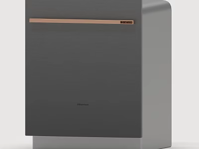 Hisense Dishwasher With Modern Sleek Design And Gray Metallic Finish For Kitchen Use 3d model