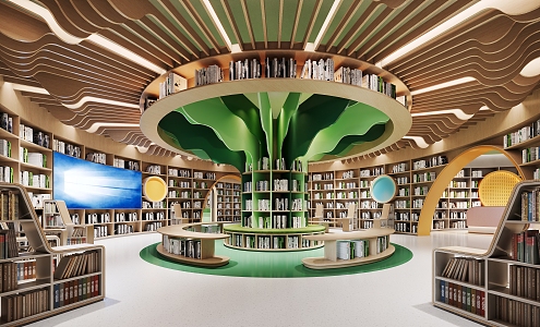 Library 3d model