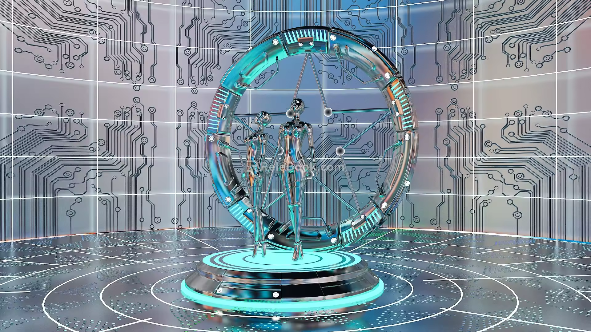artificial intelligence robot 3d model