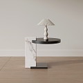 Marble Side Table Mobile Side Table Round Side Table Sofa Side Table Light Luxury Side Table 3d model