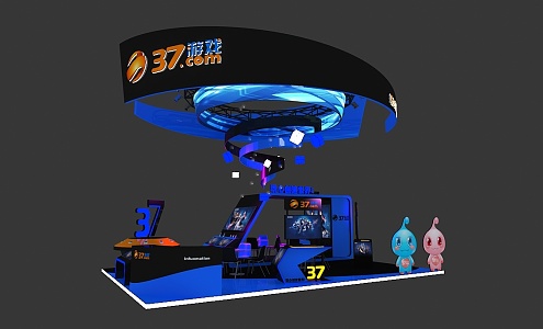 Modern Exhibition Comic-Con 3d model