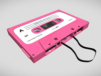 Modern Cassette Tape Video Tape Video Tape 3d model Modern Cassette Tape Video Tape Video Tape 3d model