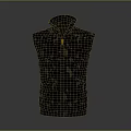 Modern Dark Camouflage Quilted Puffer Vest with Sleeveless Design and Zipper Closure