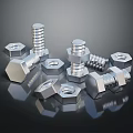 High Quality Shiny Metal Bolts And Nuts For Industrial Hardware Tools