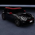 Sleek Black Car With Red Roof Sporty Design And Black Alloy Wheels
