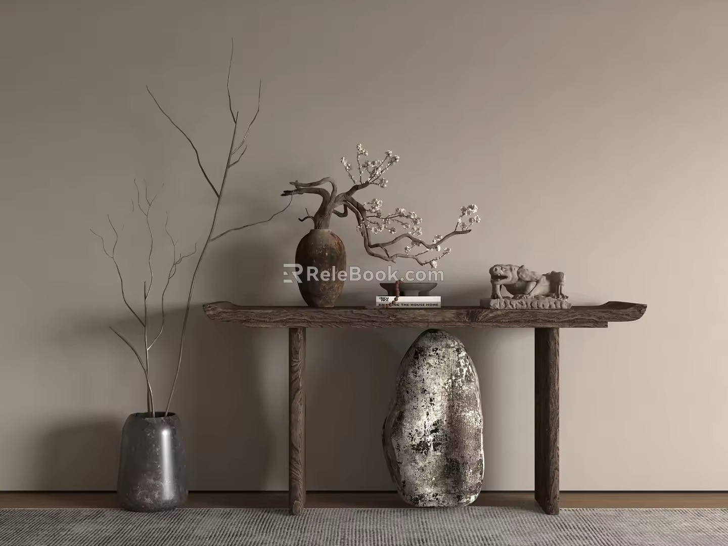 New Chinese-style Middle Ancient Entrance 3d model