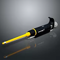 Dynabrade Yellow And Black Long Shank Air Tool For Industrial Applications