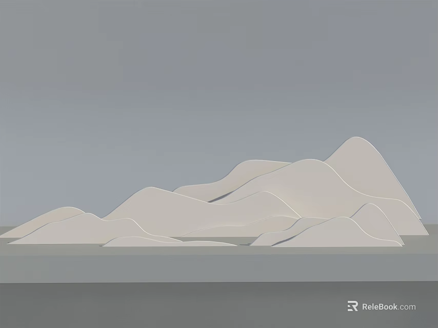 Modern Open Kitchen Interior Design With Island Counter And Cabinets 3d model