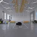 Spacious Modern Gym Interior With Treadmills Strength Training Machines And Bright Lighting