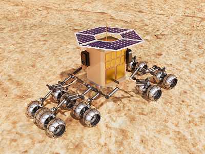 Mars rover 3d model