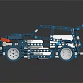 Blue Red Lego Building Blocks Off Road Car Model Toy For Kids Creative Play