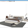 Double bed 3d model