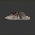 Rusted Industrial Impeller Mechanical Part With Metallic Blades And Rusty Surface