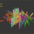 Bullets Pistol Bullets Rifle Bullets Machine Gun Bullets Ammunition Bullet Box Bullets Shooting Bullets 3d model