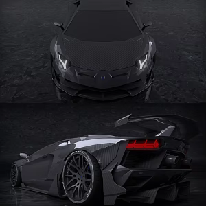 Sports car 3d model
