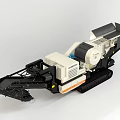 Crusher crusher mobile jaw crushing station heavy construction machinery crawler engineering vehicle mining engineering equipment 3d model
