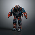 Mech Warrior Mech Soldier Machine Battlearm Mechanical Battlearm Machine Fighter Robot 3d model
