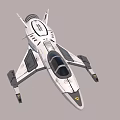 Futuristic Fighter Jet With Sleek White Body Cockpit And Aerodynamic Wings