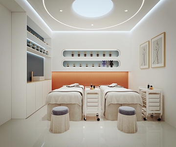 Modern SPA Beauty Room 3d model