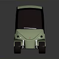 Light Green Small Electric Cart With Canopy Two Seats And Transparent Windshield