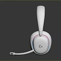 Modern White Over Ear Headphones With Built in Microphone And Plush Ear Cushions