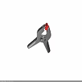 Adjustable Gray Hand Clamp With Red Accents And Ergonomic Grip Design