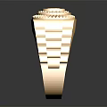 Luxury Gold Ring Featuring Central Diamond And Elegant Textured Band Design Details