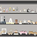 Cute Assorted Dolls and Various Playful Toys Including Rocket Car Sheep Penguin for Kids Room