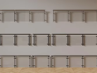 glass railing 3d model